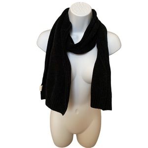 Black Chenille Scarf